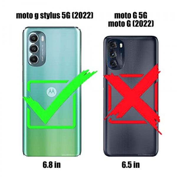 Motorola G Stylus 5G 2022 케이스, 강화 유리 화면 보호기, Moto G Stylus 5G 2022 (Wiccan) 용 충격 방지 낙하 보호 2 in 1 하이브리드 하드 PC 소프트 TPU 케이스