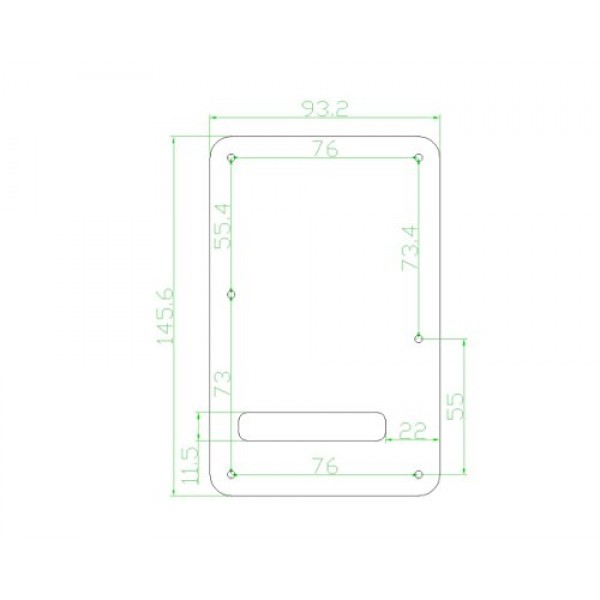 KAISH Lefty ST/Strat 스타일 SSS 픽가드 왼손잡이 트레몰로 트렘 커버 백 플레이트 미국/멕시코 Stratocaster/Strat Black 3 Ply