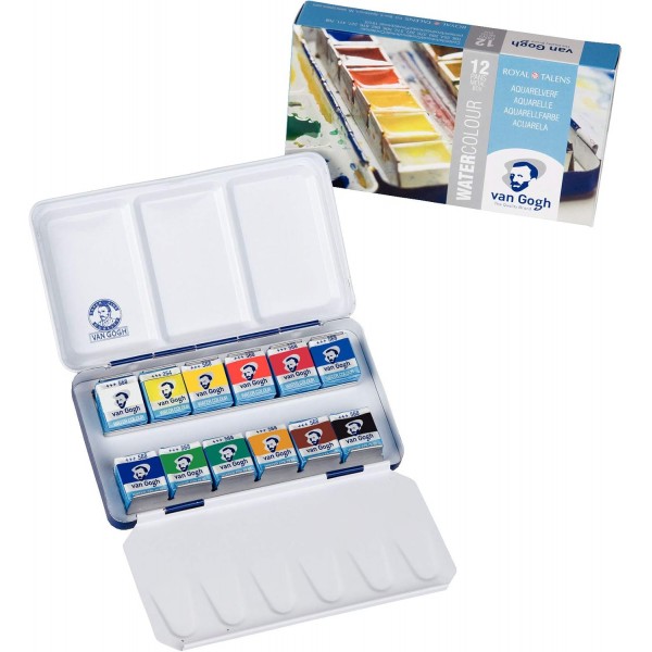 Van Gogh Waterclr BX 팬, 12 일반(메탈틴), 원 사이즈