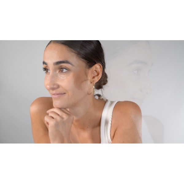 trendor 크리올 귀걸이 골드 333/8캐럿 폭 2mm 직경 40mm 51171, 옐로우 골드