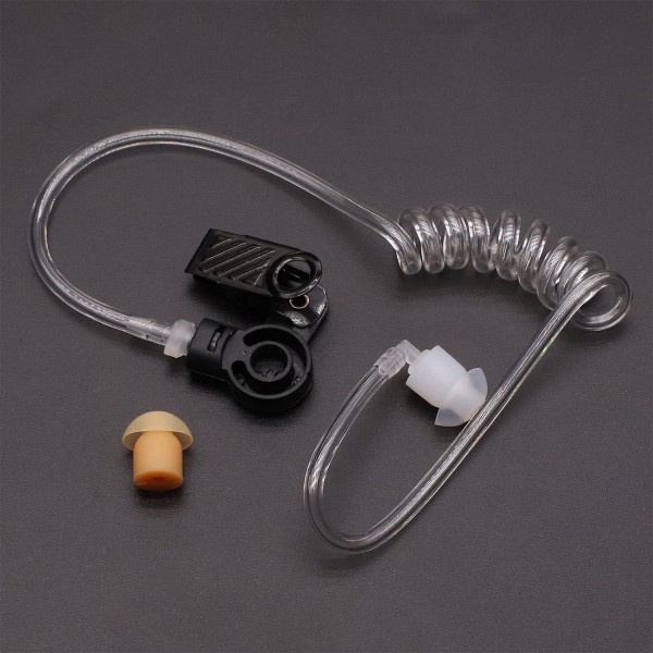 SUNDELY® 이어폰 헤드셋 호환 Motorola Radio DP1400 CP040 XT420 XT460 Midland G15 G18 HYT Hytera PD405 PD505 Power446 TC620 워키토키 2핀 FBI 스타일 어쿠스틱 튜브 PTT