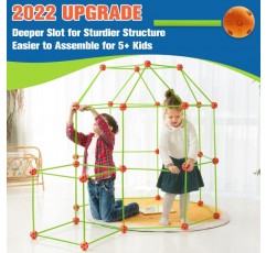 Tiny Land 야외 완구 - 건설 완구 5+ - 어린이를 위한 DIY 크리에이티브 세트 - 130개 동굴 건설 빌딩 완구, 실내 극장 동굴 소녀 소년