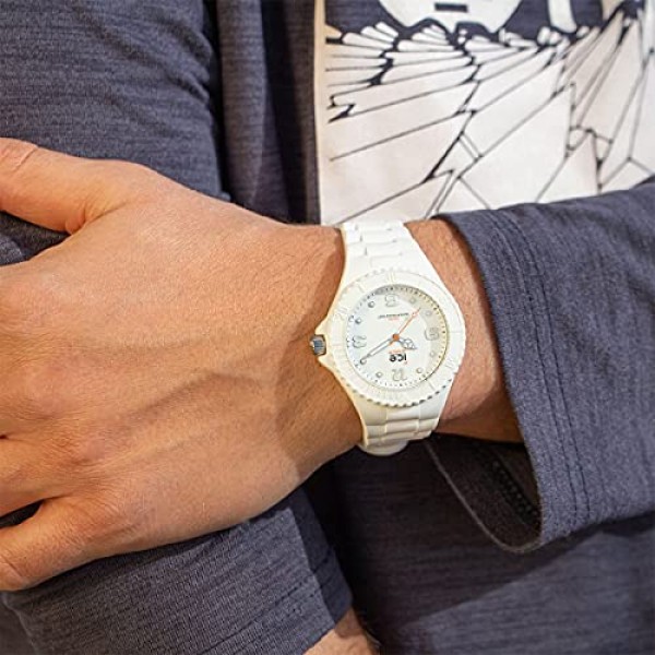 Ice-Watch - ICE Generation White Forever - 실리콘 스트랩이 있는 흰색 시계