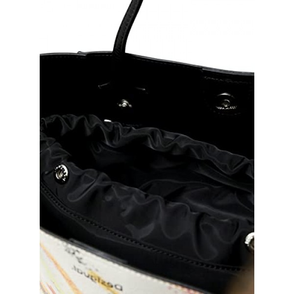 Desigual 여성용 PU 쇼핑백, 노란색, U EU, 노란색