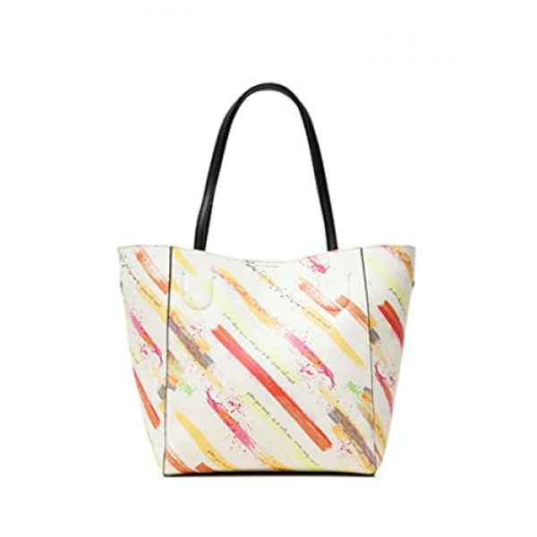 Desigual 여성용 PU 쇼핑백, 노란색, U EU, 노란색