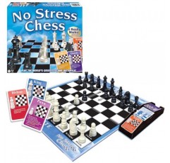 Moves Games USA에서 스트레스 없는 체스, 혁신적인 액션 카드를 사용한 체스 교육 게임 출시 20주년 기념, 2인용, 7세 이상(1091)