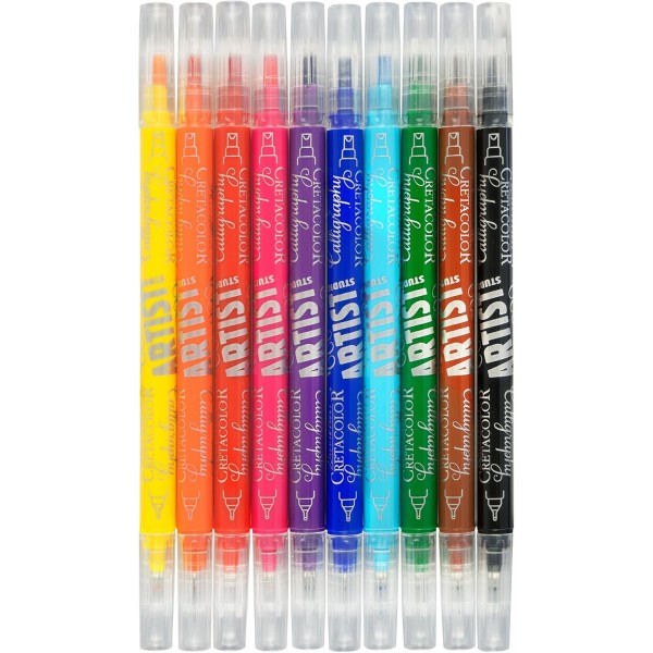 CRETACOLOR 캘리그라피 마커 | 레터링 | 2in1 펜