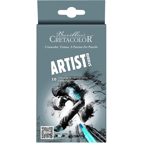 CRETACOLOR 캘리그라피 마커 | 레터링 | 2in1 펜