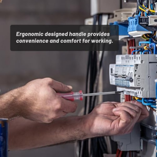 Rannb 삼중 날개 스크루드라이버 세트 자기 포인트 Y 팁 4개 크기 3mm, 4mm, 5mm, 6mm - 4개