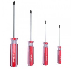 Rannb 삼중 날개 스크루드라이버 세트 자기 포인트 Y 팁 4개 크기 3mm, 4mm, 5mm, 6mm - 4개