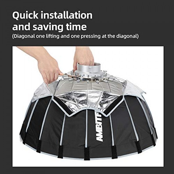 Godox MS300 스트로브 라이트 사진 키트, 300W 스트로브 플래시, Godox 2.4G 무선 X 시스템 내장, 재활용 시간 0.1~1.8S, Bowens 마운트(P60 빠른 설치 포함) 소프트박스 + 라이트 스