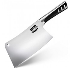 Utopia Kitchen - 가정용 주방 및 레스토랑용 7인치 식칼 주방 칼 다지기 정육점 칼 스테인레스 스틸(검은색)