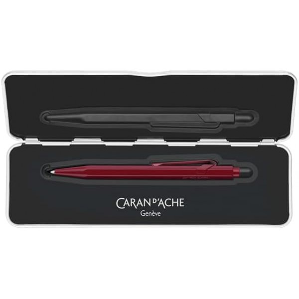 Caran d'Ache 849 Claim Your Style 볼펜 in Garnet Red, 0849.599, Medium, 1 Item (Pack of 1)