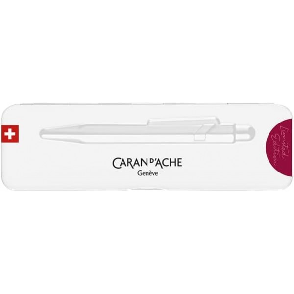 Caran d'Ache 849 Claim Your Style 볼펜 in Garnet Red, 0849.599, Medium, 1 Item (Pack of 1)