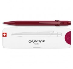 Caran d'Ache 849 Claim Your Style 볼펜 in Garnet Red, 0849.599, Medium, 1 Item (Pack of 1)
