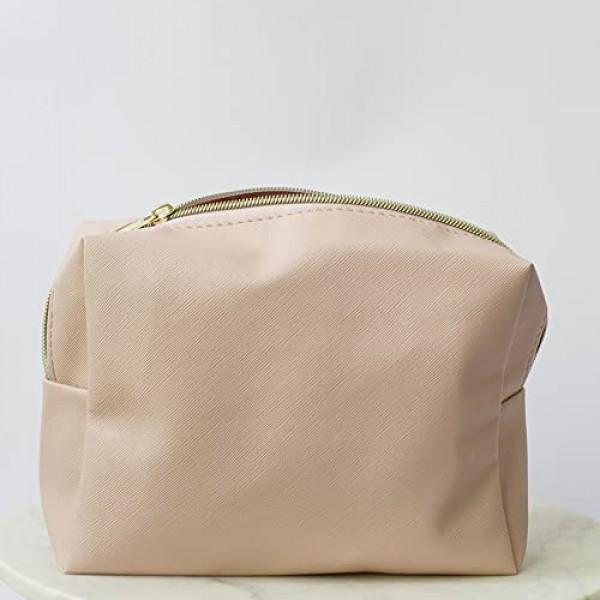 여학생 클럽 샵 Kappa Kappa Gamma 메이크업 백 - 다목적 PU 가죽, 라이센스 디자인 및 지퍼 잠금 장치가 있는 방수 메이크업 여행 가방, 완벽한 Kappa Kappa Gamma 여학생 클럽 선