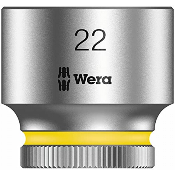 Wera - 5003567001 Zyklop 8790 HMB 3/8 소켓, 육각 머리 22mm x 길이 29mm