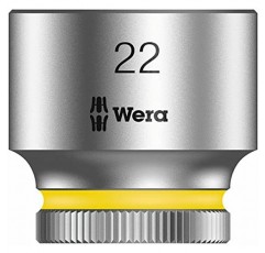 Wera - 5003567001 Zyklop 8790 HMB 3/8 소켓, 육각 머리 22mm x 길이 29mm