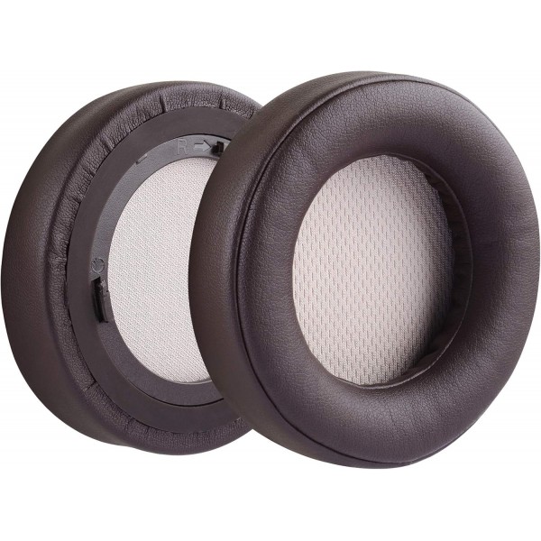 Corsair Virtuoso RGB, Virtuoso RGB Wireless SE, Virtuoso RGB Wireless XT 헤드폰 이어패드, 헤드셋 이어패드, 이어컵 수리(갈색)용 Geekria QuickFit 단백질 가죽 교체용 이어패드 브라운