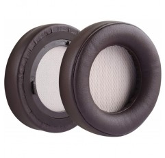 Corsair Virtuoso RGB, Virtuoso RGB Wireless SE, Virtuoso RGB Wireless XT 헤드폰 이어패드, 헤드셋 이어패드, 이어컵 수리(갈색)용 Geekria QuickFit 단백질 가죽 교체용 이어패드 브라운