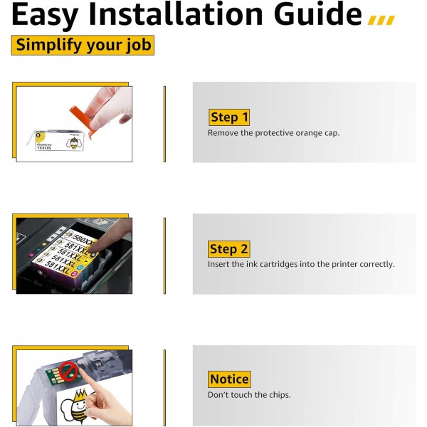 CMYBabee PGI-580XXL CLI-581XXL 잉크 Canon PGI-580 CLI-581 잉크 카트리지 사용 Canon PIXMA TS8150 TS8151 TS8152 TS8250 TS8251 TS8252 TS8350 TS85252 TS8350 TS85251TS 팩