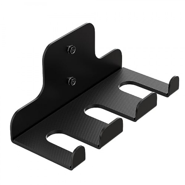 JNIHEEP 올림픽 바벨 행거, 차고 체육관 바 벽 랙, 수직 바벨 마운트 랙, 블랙 파우더 코팅, 공간 절약형 상업용 또는 홈 체육관 액세서리, 33mm 바 크기 미만 유지