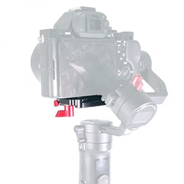 FEICHAO 퀵 릴리스 플레이트 짐벌 장착 클램프 Zhiyun Crane-M2와 호환되는 1/4 나사가 있는 QR 플레이트