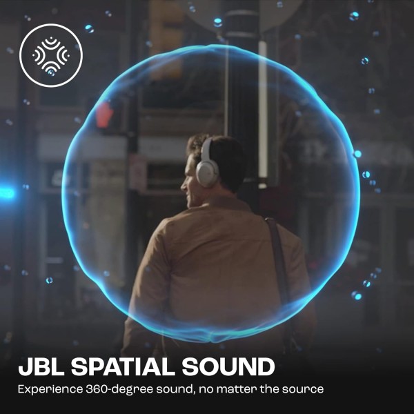 JBL Tour One M2 - 무선 오버이어 헤드폰 - 샴페인 색상의 적응형 소음 제거 기능이 있는 Bluetooth 헤드폰 - 단 한 번의 배터리 충전으로 최대 40시간 재생
