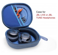 JBL LIVE 650BTNC 500BT 660NC 또는 JBL Tune 710BT 660NC 510BT 헤드폰용 L LTGEM 하드 케이스 휴대용 여행용 케이스(케이스만) 외부 및 내부 파란색