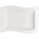빌레로이앤보흐 1025252699 New Wave Gourmet Plate, 33 x 24 cm, Premium Porcelain, White 33 x 24 cm White