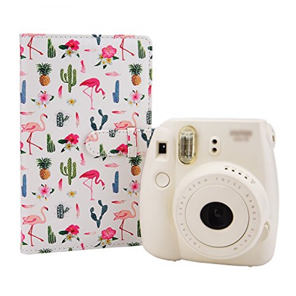 지갑 PU 가죽 사진 앨범 Fujifilm Instax Mini 12 11 9 8 90 26 즉석 카메라 필름, 폴라로이드 스냅 Zip Z2300 PIC-300 필름(흰색)과 호환 가능