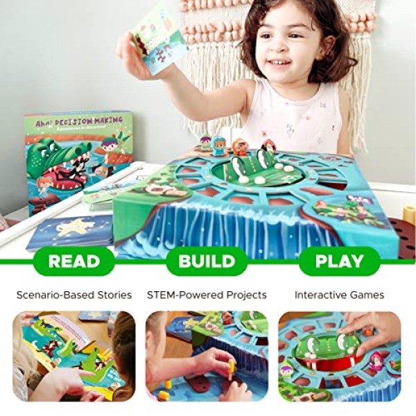 의사 결정 - STEM 중심 가족 게임 - 비판적 사고, 올바른 선택, 어린이를 위한 생활 기술 - 가족의 밤을 위한 보드 게임 - 5~10세를 위한 STEM 장난감