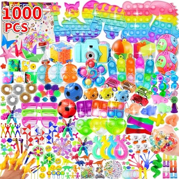 828pcs 어린이를위한 파티 호의, Fidget Toys Pack, Stocking Stuffers, Fidget Toys Bulk, Birthday Gift Toys, Prize Box, Treasure Box, Goodie Bag Stuffers, Carnival Prizes, Pinata, Classroom Toys, Sensory Toys Part