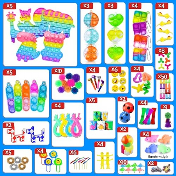 828pcs 어린이를위한 파티 호의, Fidget Toys Pack, Stocking Stuffers, Fidget Toys Bulk, Birthday Gift Toys, Prize Box, Treasure Box, Goodie Bag Stuffers, Carnival Prizes, Pinata, Classroom Toys, Sensory Toys Part