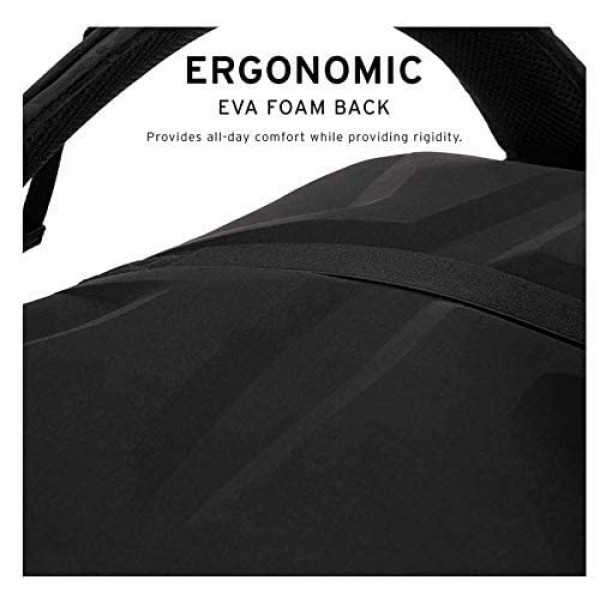 URBAN ARMOR GEAR UAG 18리터 경량의 터프한 내후성 노트북 백팩, 표준형 그레이 + UAG Dopp 키트 경량 남녀공용 세면용품 필수 여행가방, 블랙 미드나잇 카모