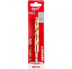 MILWAUKEE T48894728 금속 드릴 육각 입력 Hss-G 12.5X 128Mm