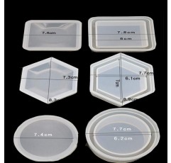 Biluer 실리콘 금형, 3PCS 에폭시 수지 금형 수지 주조 금형 콘크리트 DIY 코스터/화분/애쉬 컵/펜 캔들 비누 홀더에 대한 수지 쥬얼리 금형