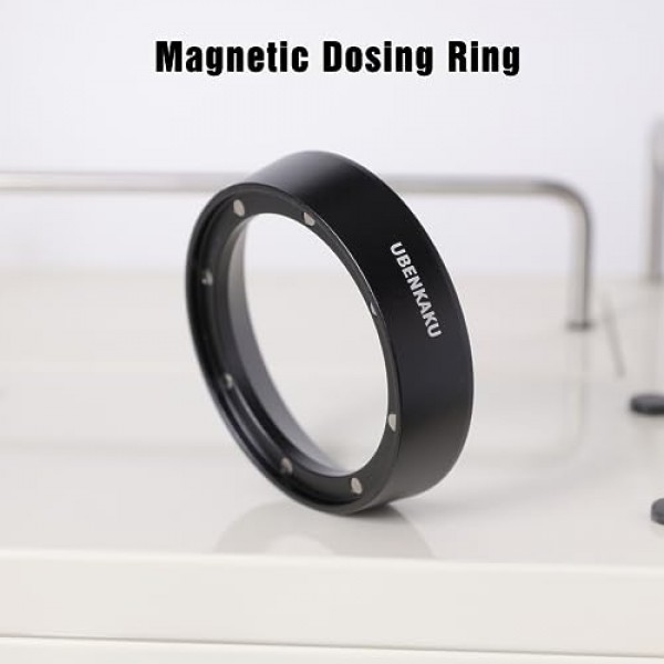 58mm 에스프레소 도징 깔때기 알루미늄 커피 도징 링 마그네틱 파우더 링 58mm Breville Portafilter (58mm) 와 호환 가능