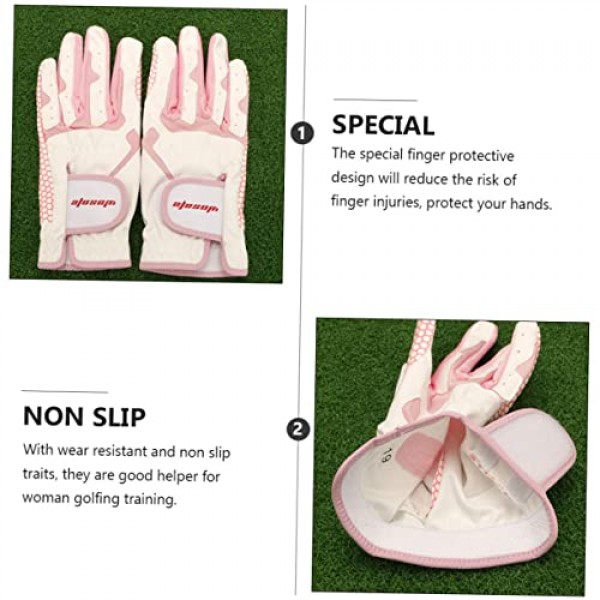 BESPORTBLE 1 쌍 골프 장갑 야외 골프 장갑 비 장갑 숙녀 장갑 여자 장갑 통기성 장갑 장갑