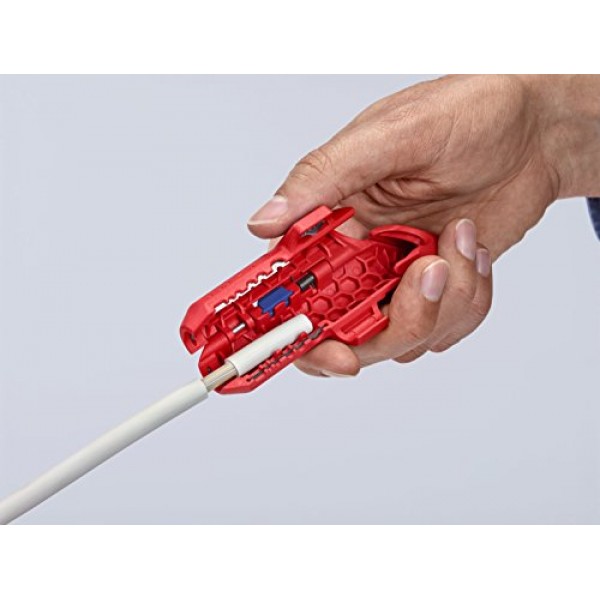 KNIPEX - 16 95 01 SB 도구 - Ergostrip, 미터 크기, 오른손잡이용 버전(169501SB)