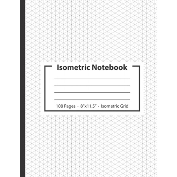 아이소메트릭 그래프 용지 노트: 건축 제도 그래프 용지 | 108페이지 · 8