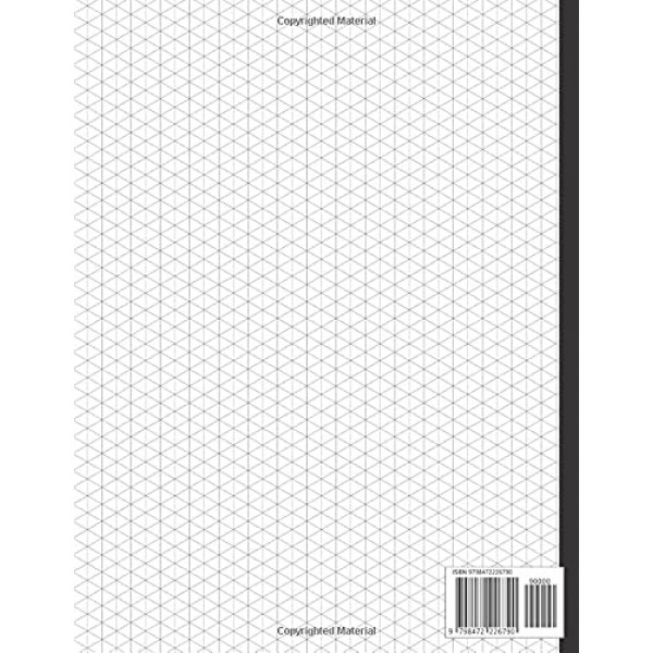 아이소메트릭 그래프 용지 노트: 건축 제도 그래프 용지 | 108페이지 · 8