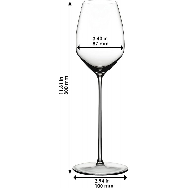 Riedel Max Riesling 유리, 단일 줄기, 투명