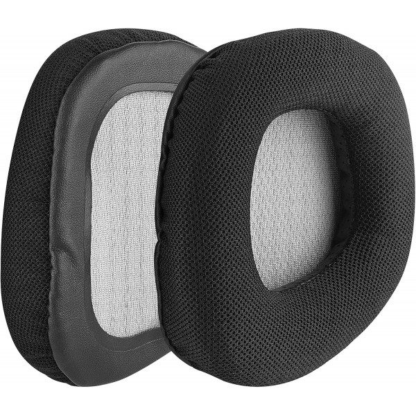 Corsair VOID PRO, Void Pro RGB, Void Pro RGB SE, Void Elite, Void Elite RGB 헤드폰, 이어패드, 헤드셋 이어컵(블랙/그레이), EJZ257-02용 GEEKRIA 교체용 이어 패드