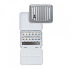 Schmincke Horadam 수채화 물감, 금속 통 12개 반 팬, 바다 경치 색상 세트