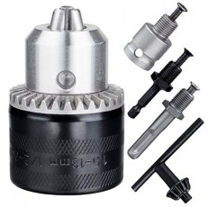 GANYEE 1.5-13mm 키 드릴 척 어댑터 키트 1/2-20UNF, SDS-Plus 생크 1/4 육각 생크 1/2 소켓 사각 암 어댑터, 회전식 해머/임팩트 렌치/임팩트 드라이버에 적합