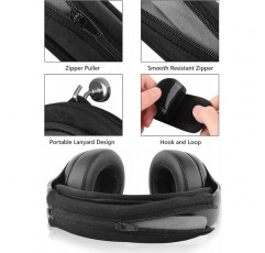 Geekria 중간 냉각 젤 후크 및 루프 헤드 밴드 커버 + 헤드 밴드 패드 세트/지퍼 헤드 밴드 보호대 ATH Bose B JBL Hyperx Sony 헤드폰 냉각 젤과 호환되는 도구 필요 없음