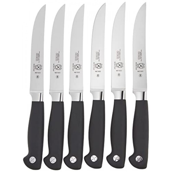 Mercer Cutlery Genesis 스테이크 나이프 세트 | 플레인 엣지, 하이 카본, 5인치