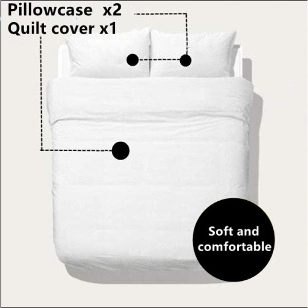 ZMDQD Kingsize 침구 세트 Old English Bulldog, 지퍼 클로저가있는 110gsm 마이크로 화이버 킹 사이즈 이불 커버 + 소년 소녀 용 2 Pillowcases 50x75 cm