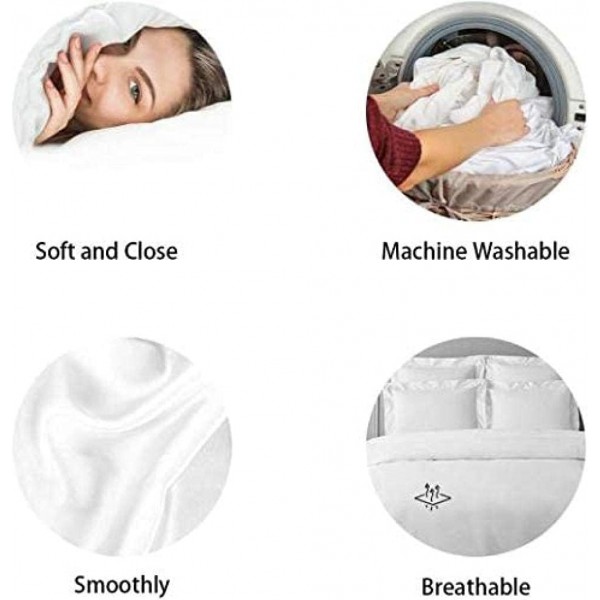 ZMDQD Kingsize 침구 세트 Old English Bulldog, 지퍼 클로저가있는 110gsm 마이크로 화이버 킹 사이즈 이불 커버 + 소년 소녀 용 2 Pillowcases 50x75 cm